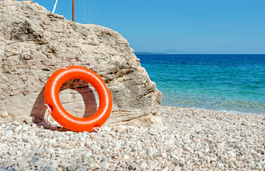 Obraz premium lifesaver on the beach