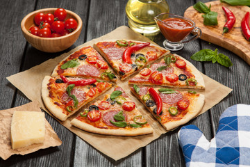 Delicious home made pizza