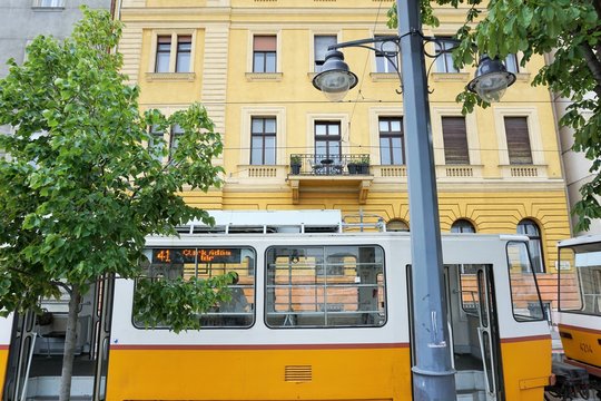 Stadtszene Straßenbahn Tram