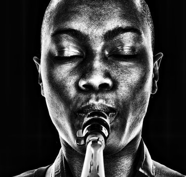 Woman with Horn