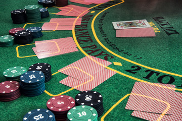 Casino, gambling, poker, people and entertainment concept