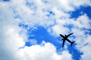 aeroplane in the sky flying above