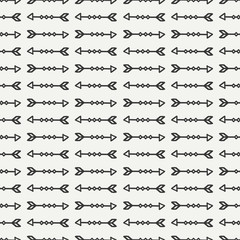 Hand drawn hipster seamless pattern with ethnic arrows. Wrapping