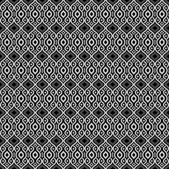 Abstract seamless black and white islamic pattern.