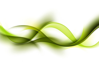 abstract green wave background