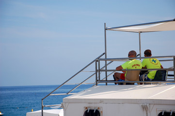 Rettungsschwimmer am Strand