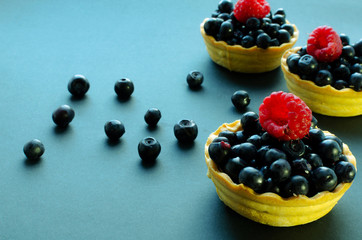 three berries tarts
