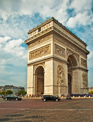 Fototapeta na wymiar Arc de triomphe - Paris, France