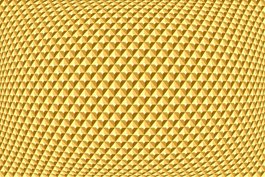 Golden geometric pattern. Abstract textured background.