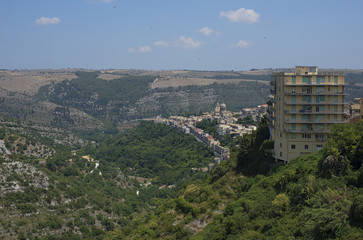 Ragusa Ibla cityscape. Sicily, Italy.