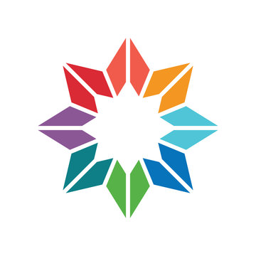 Colorful star logo
