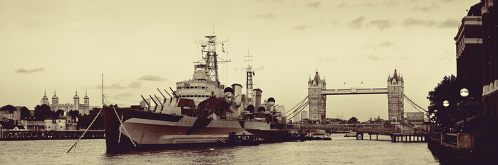 Naklejka premium Thames River London