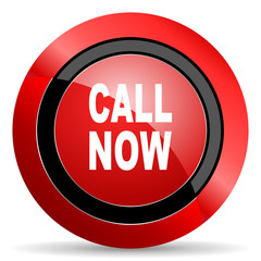 call now red glossy web icon