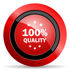 quality red glossy web icon