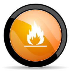 flame orange icon