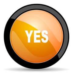 yes orange icon