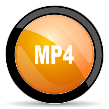 mp4 orange icon