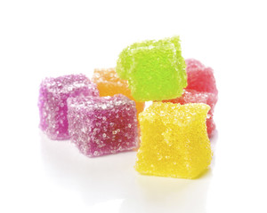 Colorful candy isolated on white background