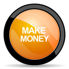 make money orange icon