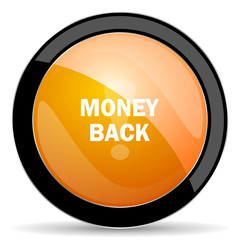 money back orange icon