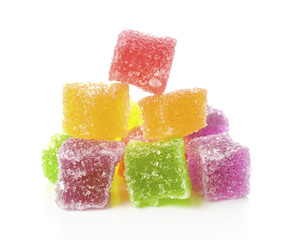Colorful candy isolated on white background