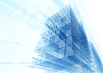 Fototapeta premium Abstract building from the lines.