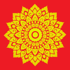 thai style background. vector illustration

