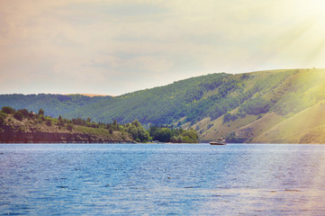 Bank of the Dniester river
