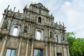 Fototapeta na wymiar St.Paul Ruin in Macau ,China