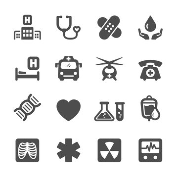 medical and hospital icon set 7, vector eps10