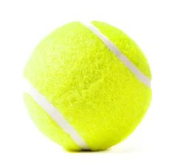 Foto op Canvas tennis ball isolated on white © tarasov_vl