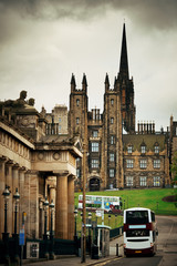 Fototapeta premium Edinburgh city street