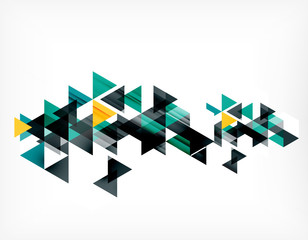 Triangle pattern composition, abstract background with copyspace