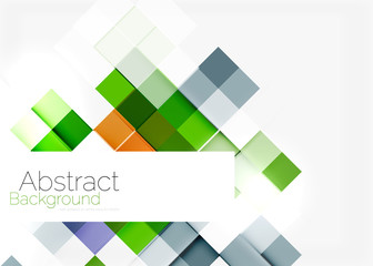 Square shape mosaic pattern design. Universal modern composition