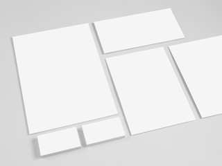 Set of branding corporate design templates. 