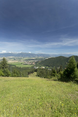 Fototapeta na wymiar View on the summer Slovakia Mountains High Tatras