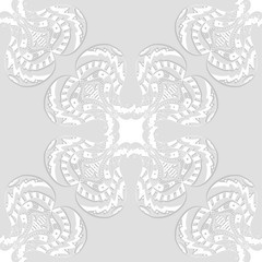 seamless white pattern