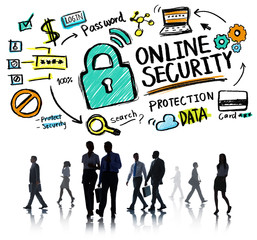 Online Security Protection Internet Safety Business Commuter Con