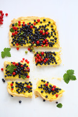 slice of summer berry tart