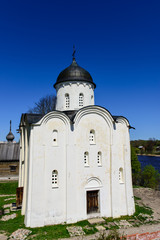 The Church of St. George in Staraya Ladoga fortress, Volkhovsky district, Leningrad region, Russia.