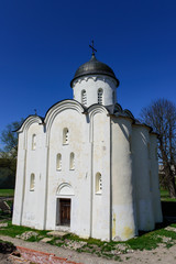 The Church of St. George in Staraya Ladoga fortress, Volkhovsky district, Leningrad region, Russia.