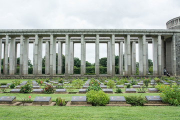 Htauk Kyant War Memorial Cemetery in Yangon, Myanmar.