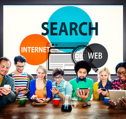 Search Searching Web Internet Data Concept