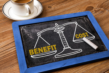 benefit and cost concept