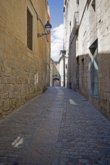 Fototapeta na wymiar Old street of Girona,Catalonia.Spain