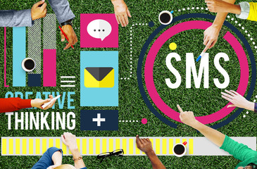 Sms Digital Messaging Communication Technology Concept
