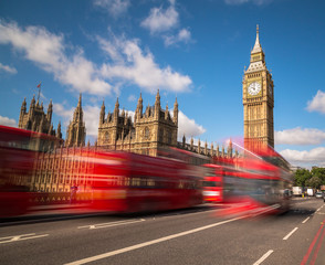 Fototapeta premium Big Ben and London Buses