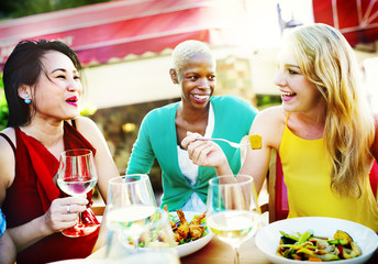 Cheerful Party Friends Friendship Cafe Hanging Out Concept