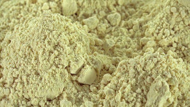 Portion of Soy Flour (not seamless loopable 4K footage)