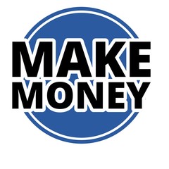 Make Money Button blue with black letters